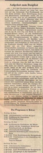 DOK 71/3.77: Artikel in der Maurmer Post "Aufgebot zum Burgfest"