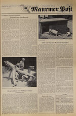 DOK 72/1.1.1.26: Anzeiger von Uster, Zweites Blatt, Nr. 26, "Maurmer Post"