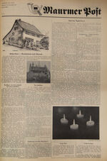 DOK 72/1.1.4.48: Anzeiger von Uster, Zweites Blatt, Nr. 48, "Maurmer Post"
