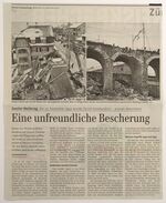 DOK 83: Zeitungsartikel "Eine unerfreuliche Bescherung" aus der Zürcher Landzeitung