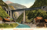 PK 13/21: Gotthardbahn - Brücke bei Amsteg mit Windgälle