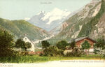 PK 13/33: Alpenlandschaft in Kandersteg mit Blümlisalp