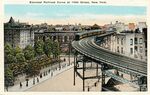 PK 4/22: Elevated Railroad Curve at 110th Street, New York